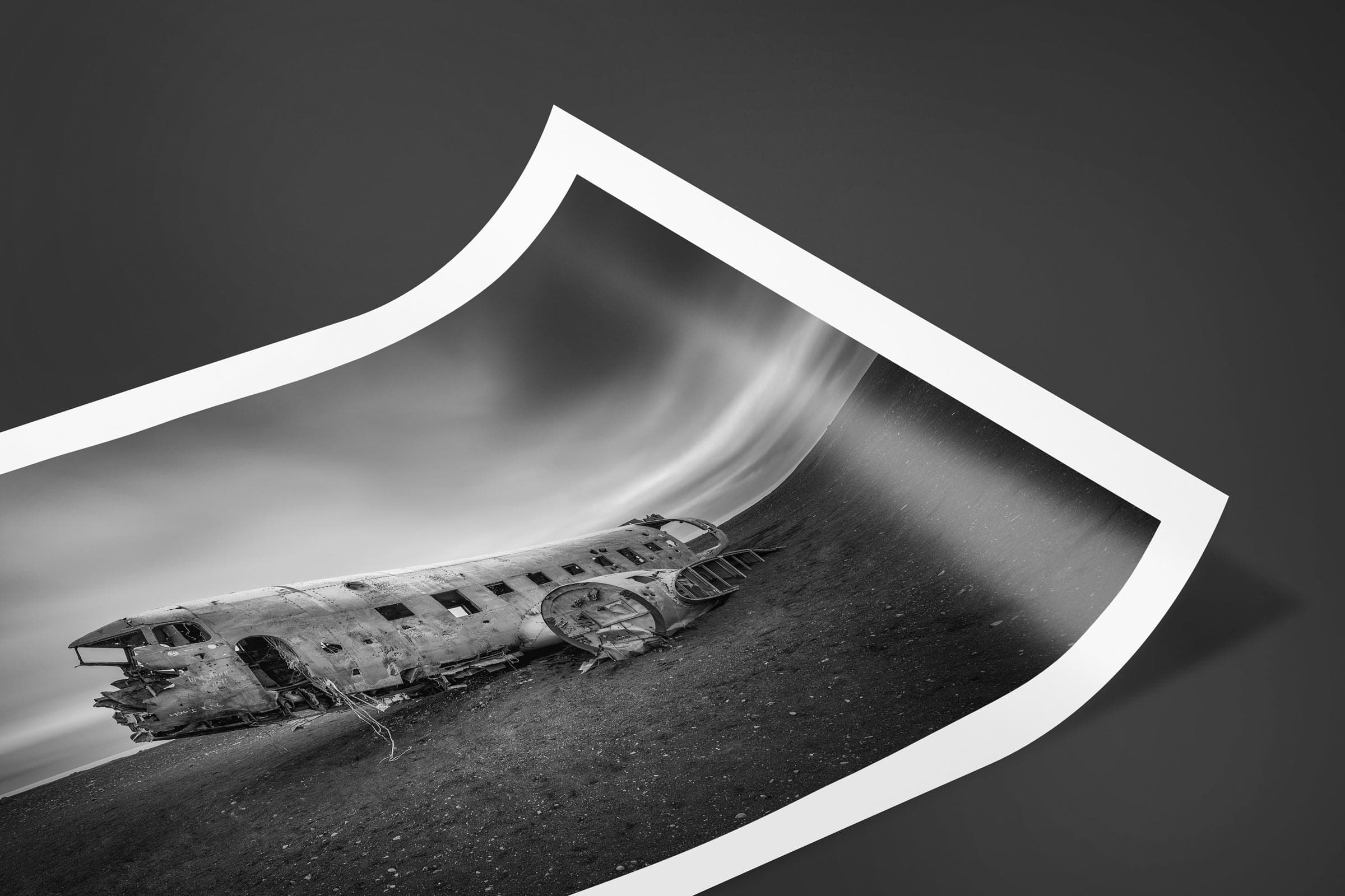 Fine art limited edition print of Plane Crash in Solheimasandur Beach, Iceland by Brent Goldman Photography