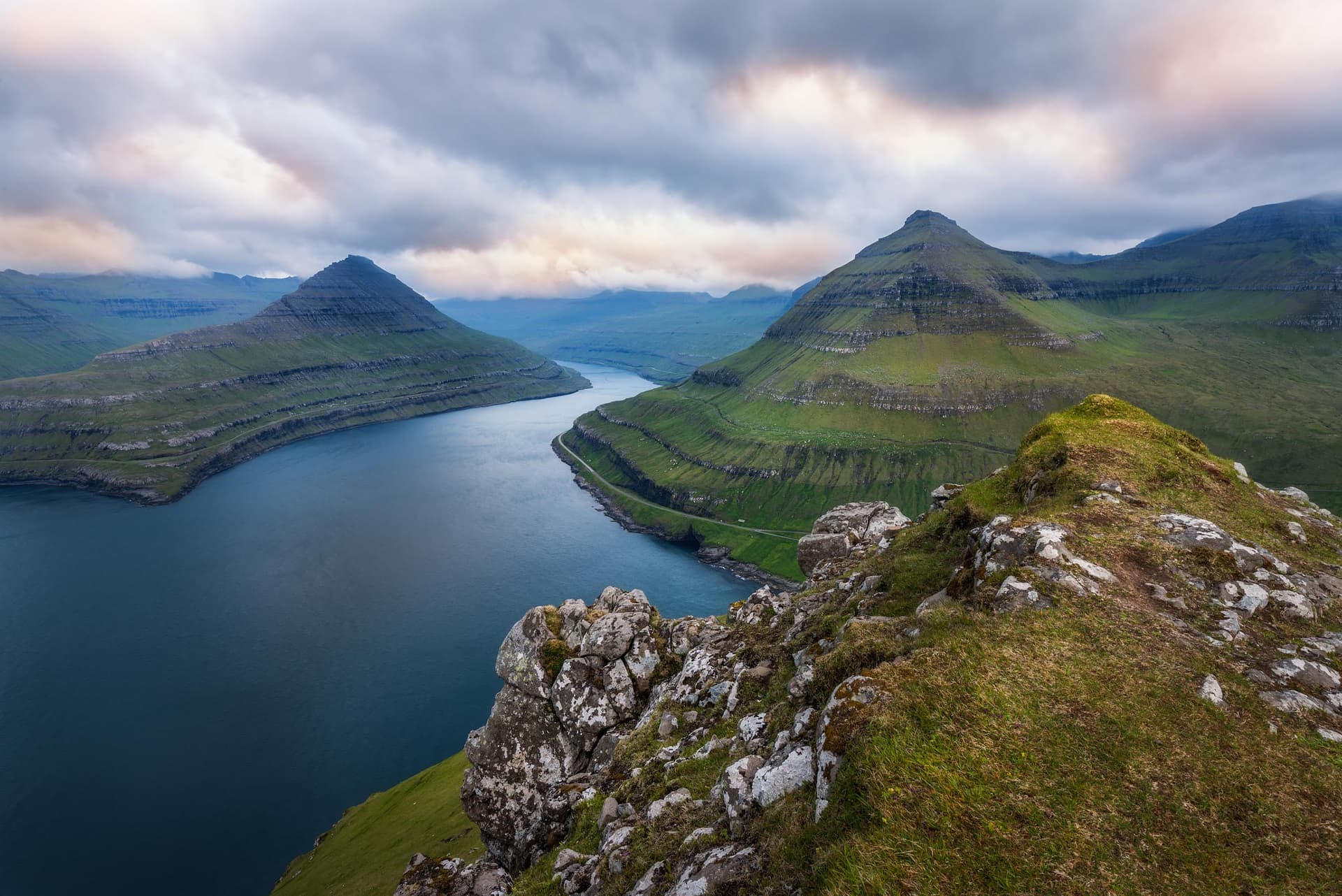 Photograph of Fjord in Gjogv, Faroe Islands by Brent Goldman Photography