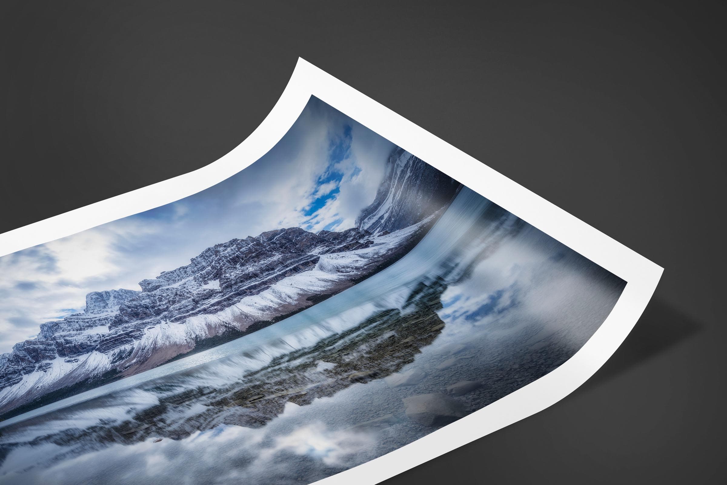 Fine art limited edition print of Bow Lake in Banff, Canada by Brent Goldman Photography