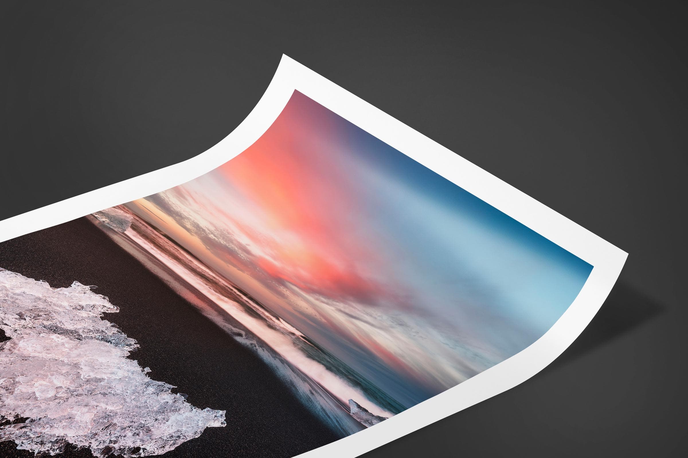 Fine art limited edition print of Ice Beach in Jokulsarlon, Iceland by Brent Goldman Photography