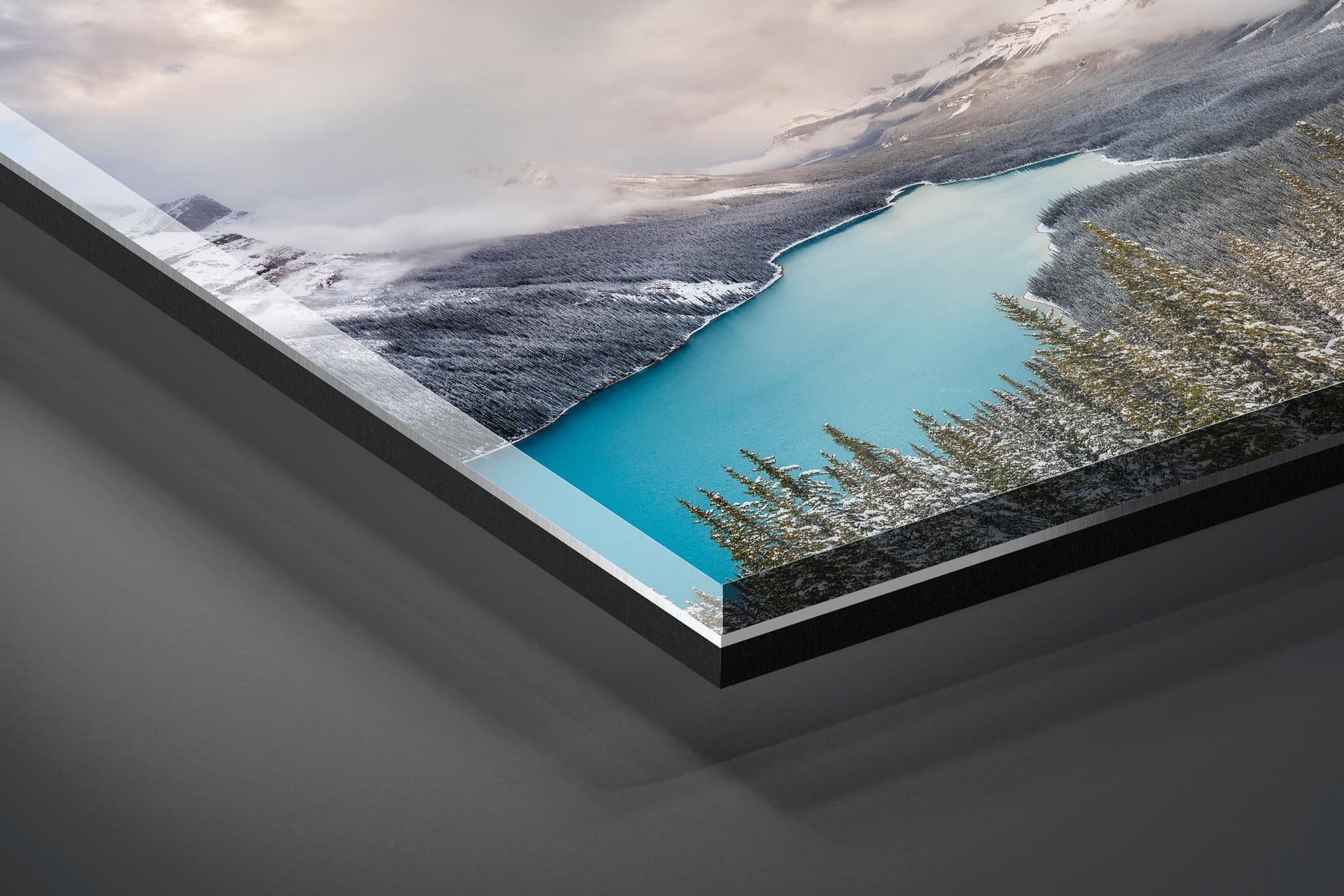 Fine art limited edition acrylic print of Peyto Lake in Banff, Canada by Brent Goldman Photography