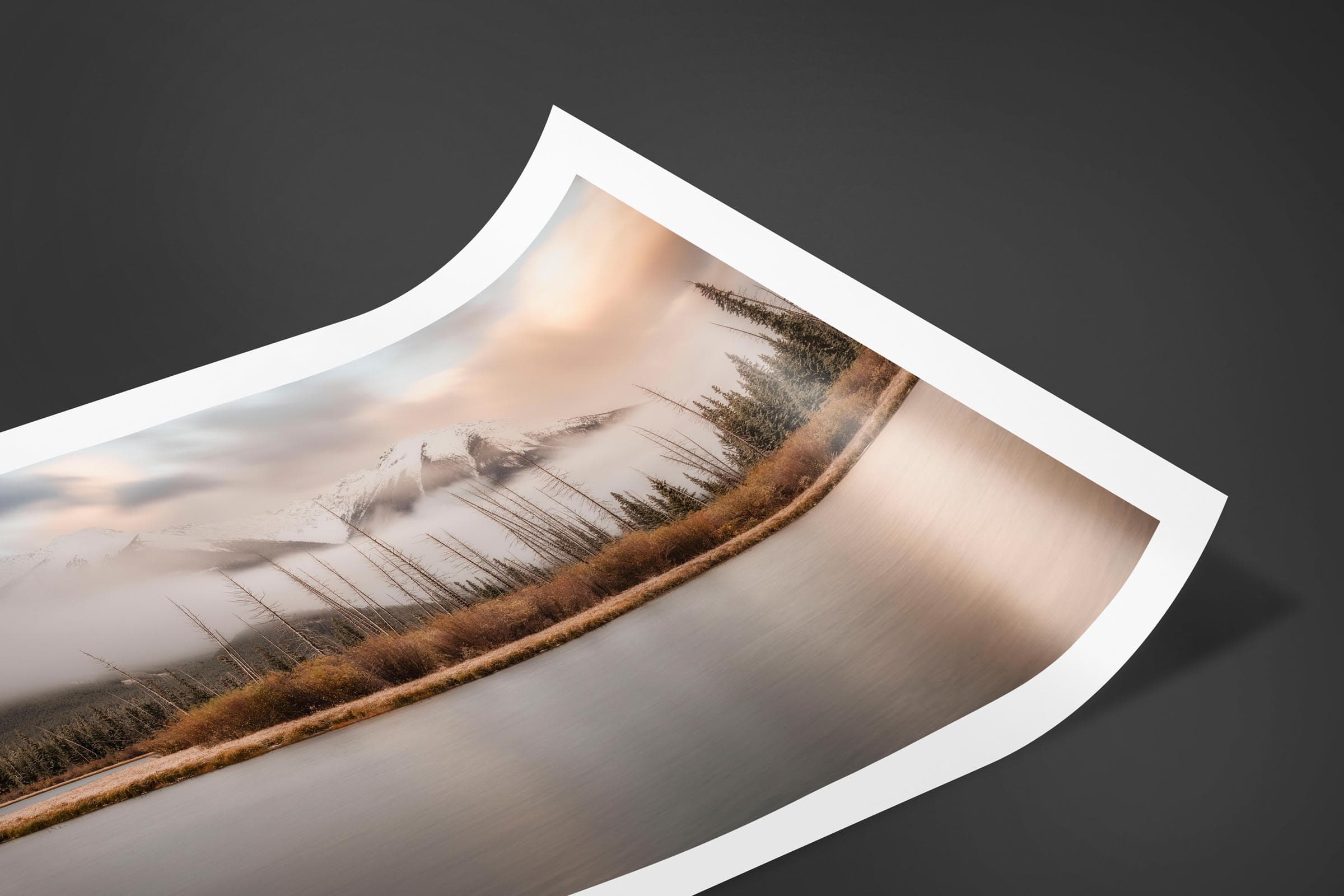 Fine art limited edition print of Vermilion Lakes in Banff, Canada by Brent Goldman Photography