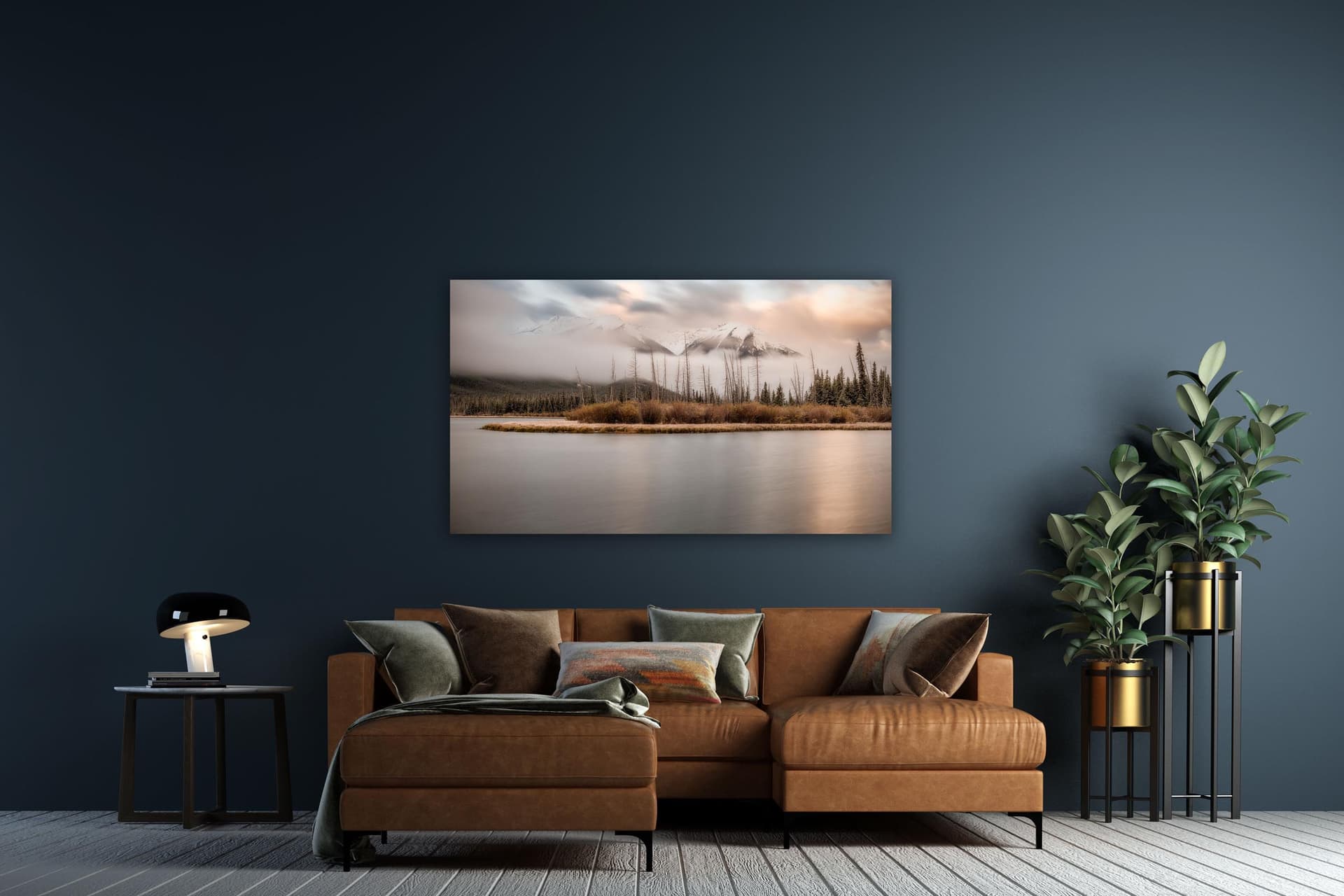 Wall art of Vermilion Lakes in Banff, Canada by Brent Goldman Photography