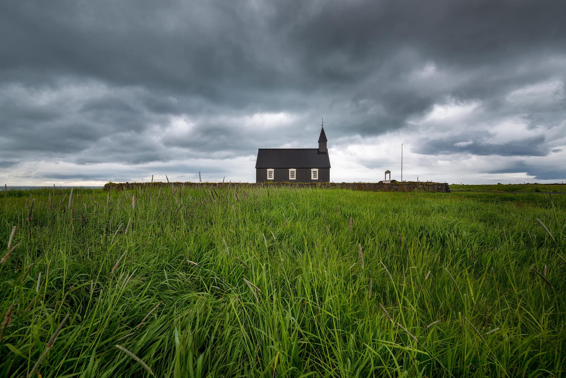 Photograph of Black Church in Budir, Iceland by Brent Goldman Photography