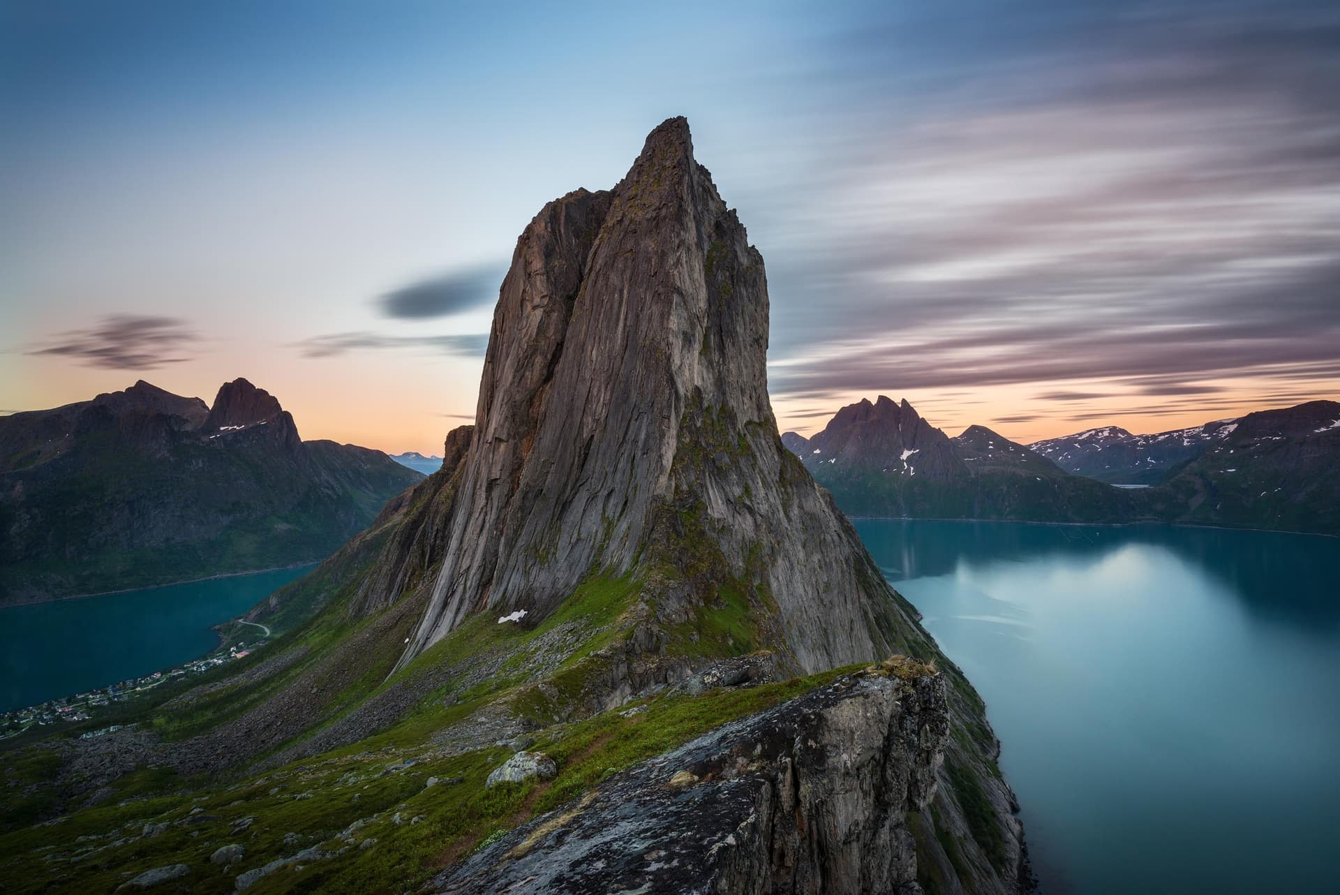 Photograph of Segla Mountain in Senja, Norway by Brent Goldman Photography