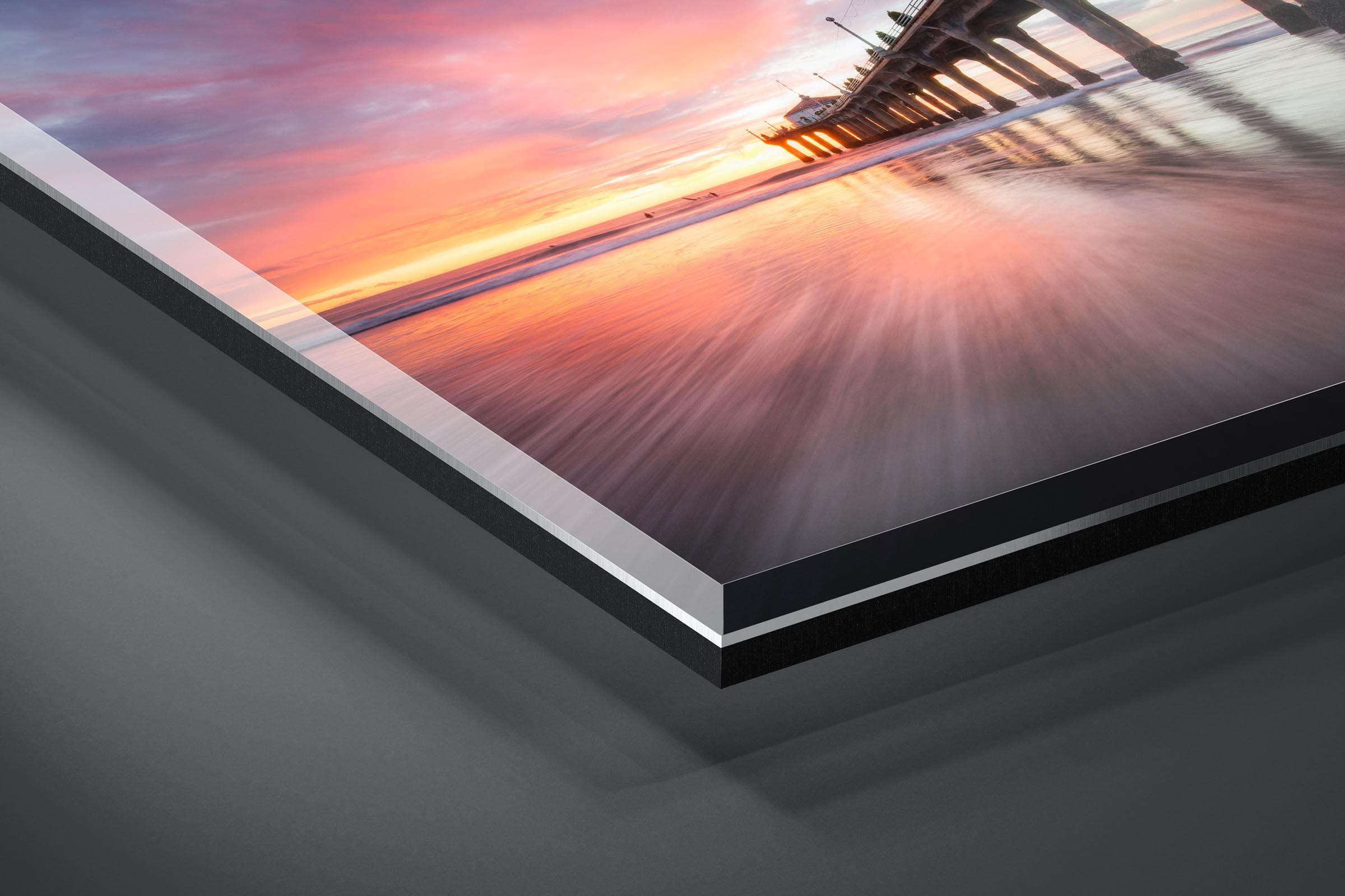 Fine art limited edition acrylic print of Manhattan Beach Pier in Manhattan Beach, California by Brent Goldman Photography