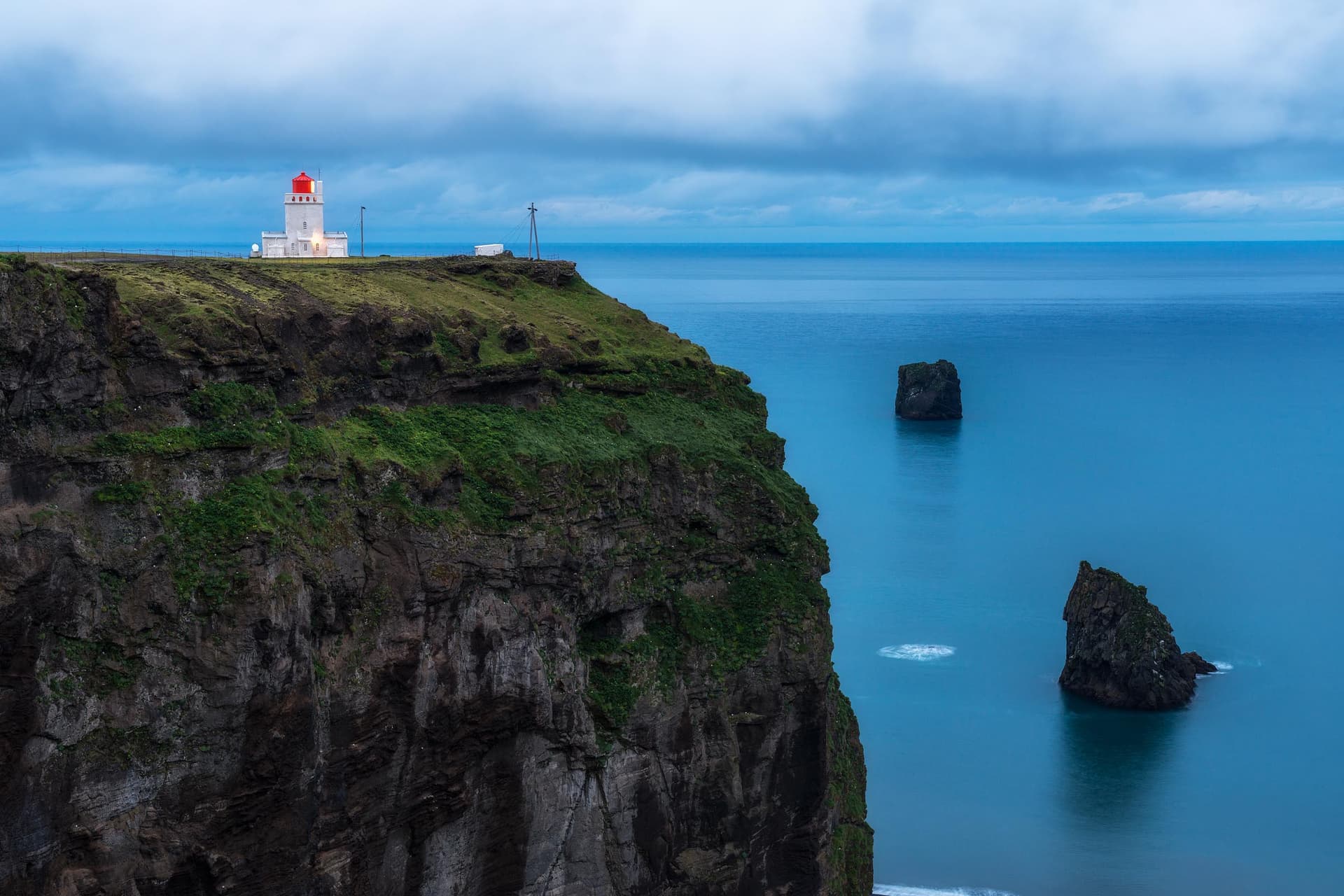 Photograph of Dyrholaey Lighthouse in Vik, Iceland by Brent Goldman Photography