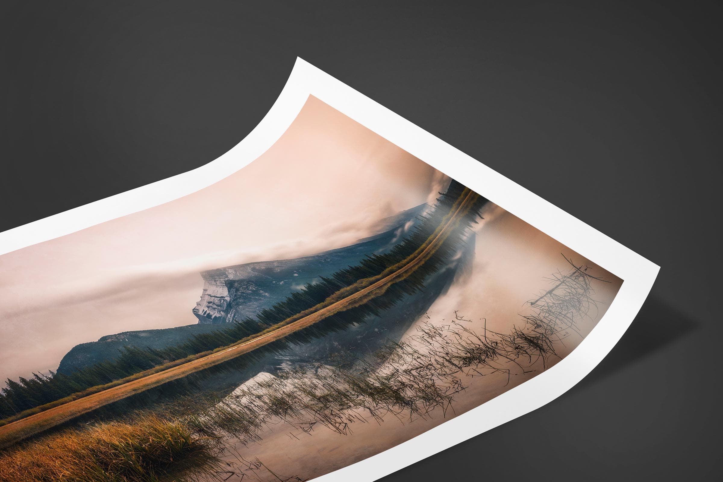 Fine art limited edition print of Vermilion Lakes in Banff, Canada by Brent Goldman Photography