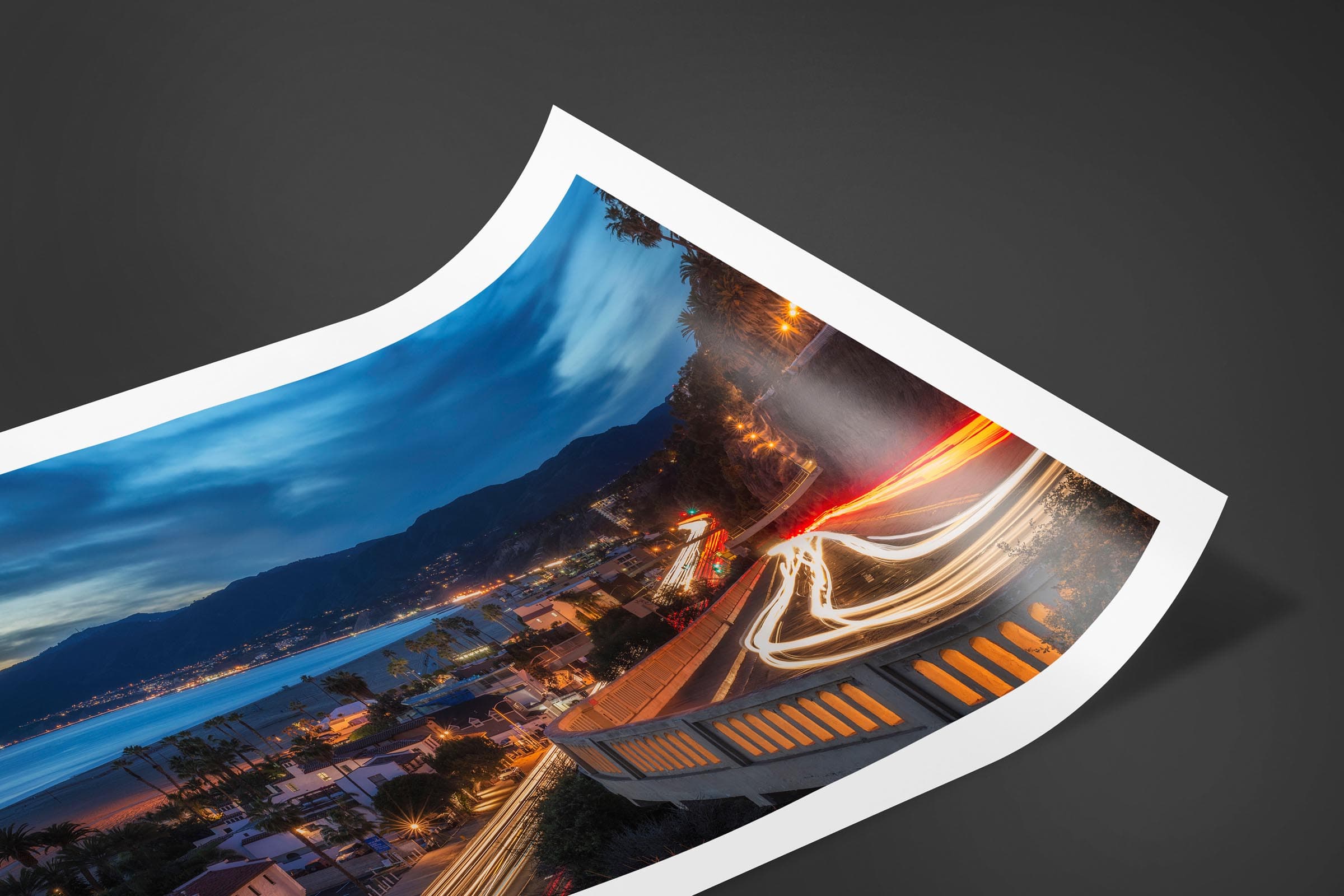 Fine art limited edition print of Pacific Coast Highway in Santa Monica, California by Brent Goldman Photography