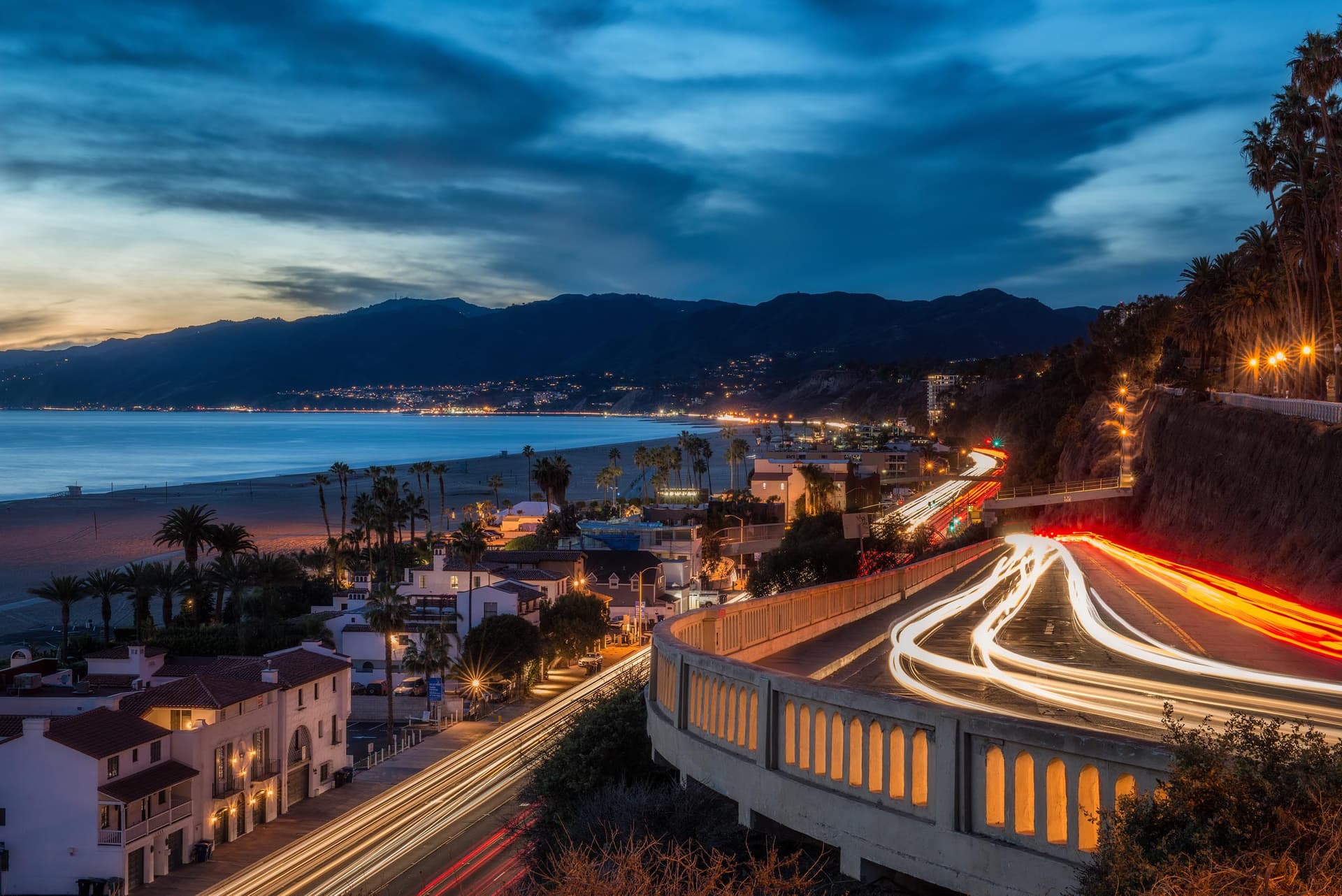 Photograph of Pacific Coast Highway in Santa Monica, California by Brent Goldman Photography
