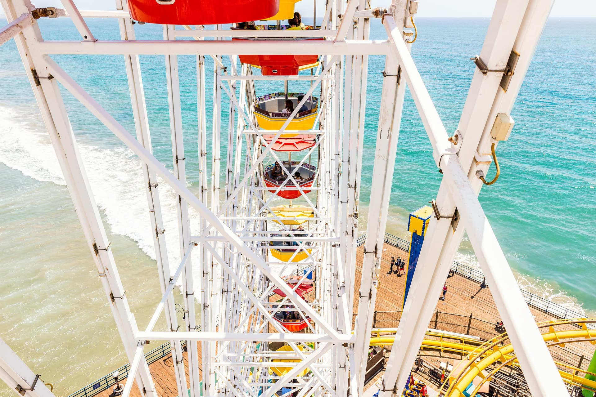 Photograph of Ferris Wheel in Santa Monica, California by Brent Goldman Photography