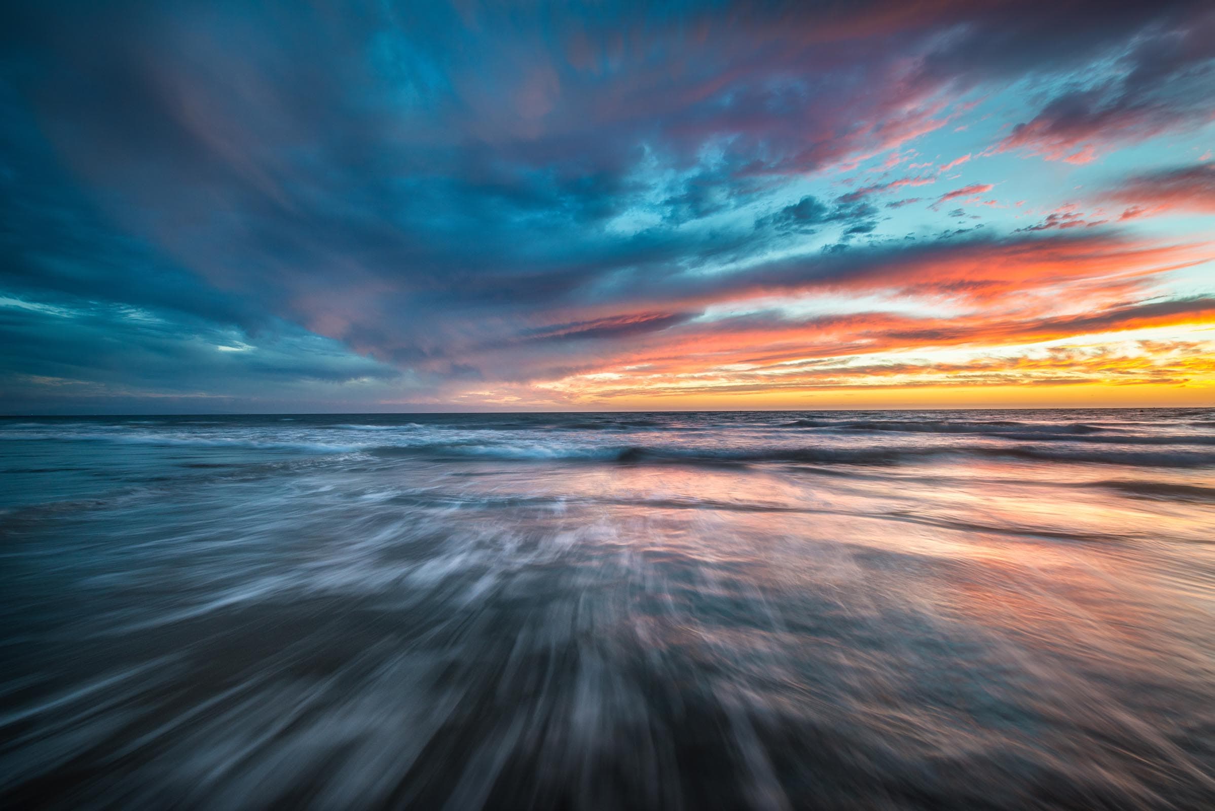 Photograph of Santa Monica Sunset in Santa Monica, California by Brent Goldman Photography