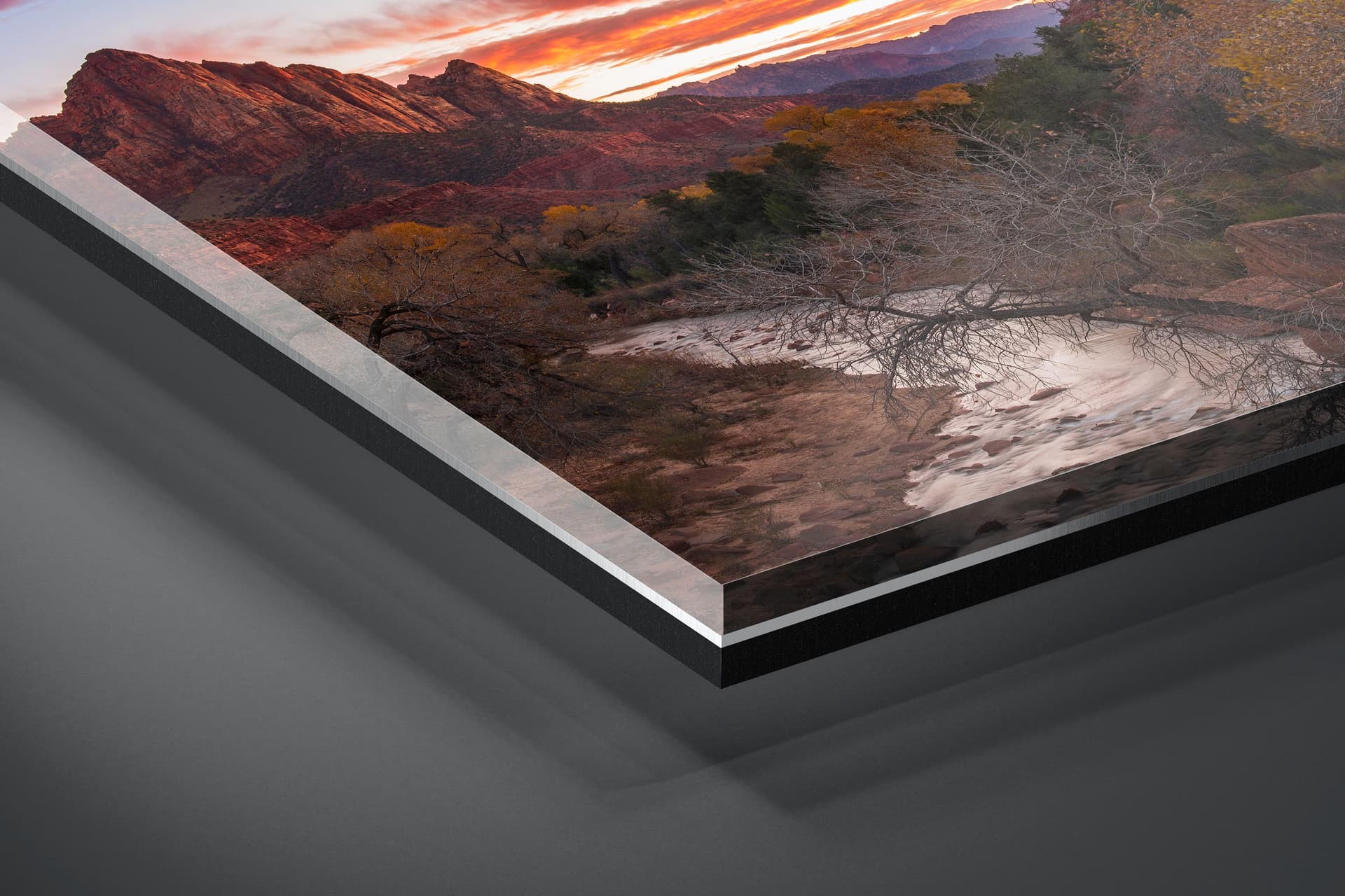 Fine art limited edition acrylic print of Watchman in Zion, Utah by Brent Goldman Photography