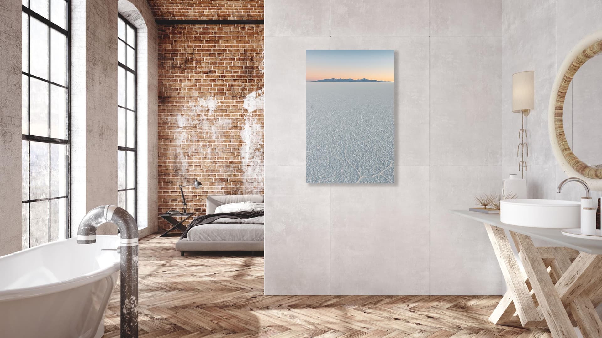 Wall art of Salt Flats in Uyuni, Bolivia by Brent Goldman Photography