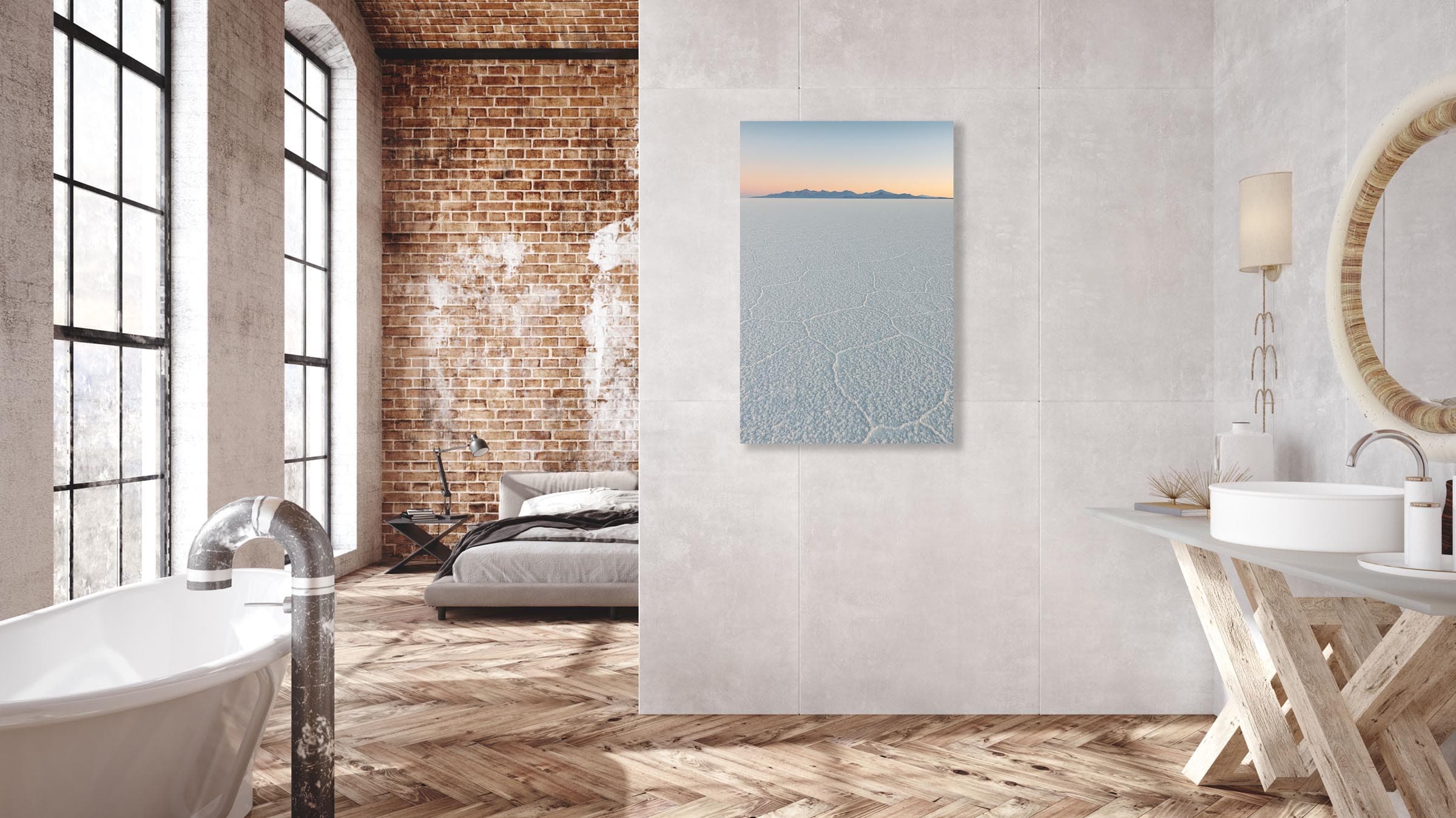 Wall art of Salt Flats in Uyuni, Bolivia by Brent Goldman Photography