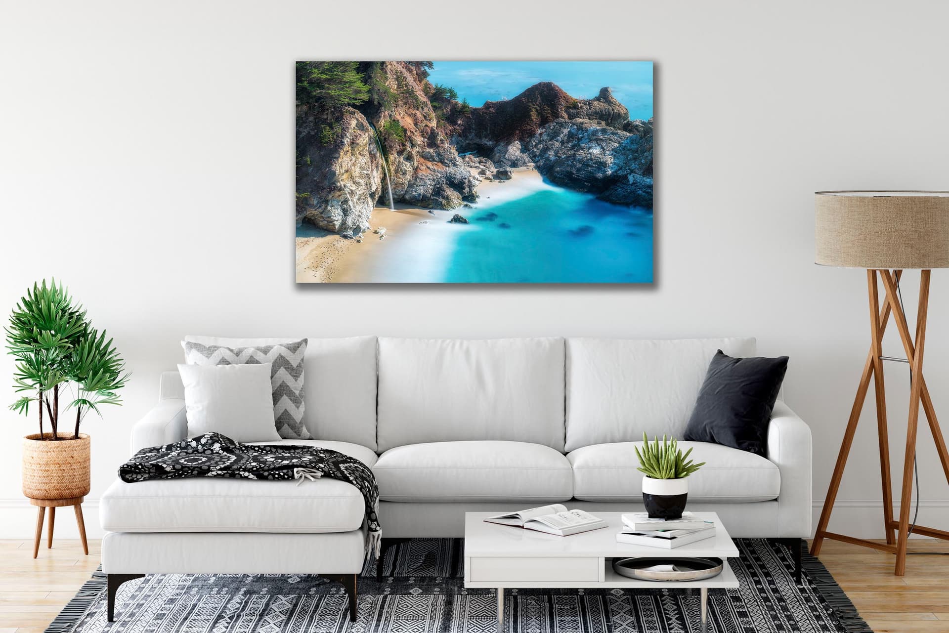 Wall art of McWay Falls in Big Sur, California by Brent Goldman Photography