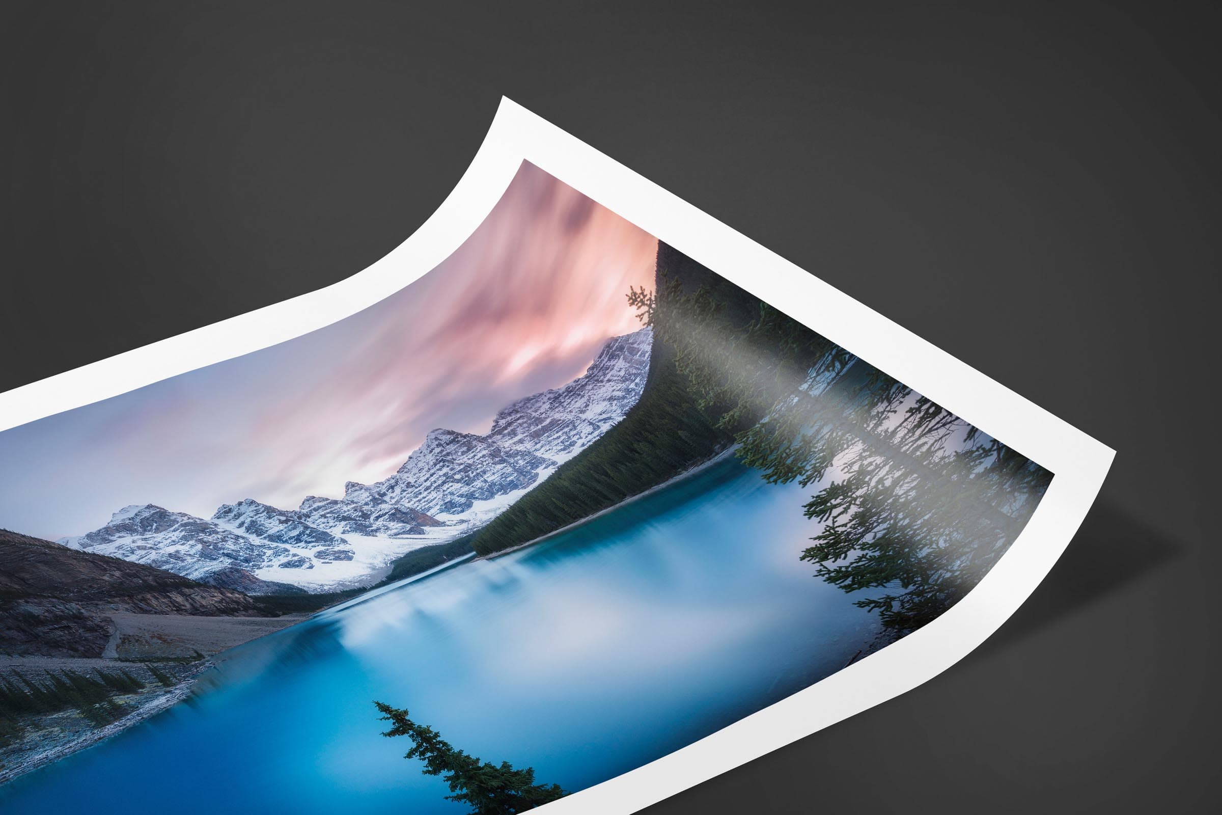 Fine art limited edition print of Moraine Lake in Banff, Canada by Brent Goldman Photography