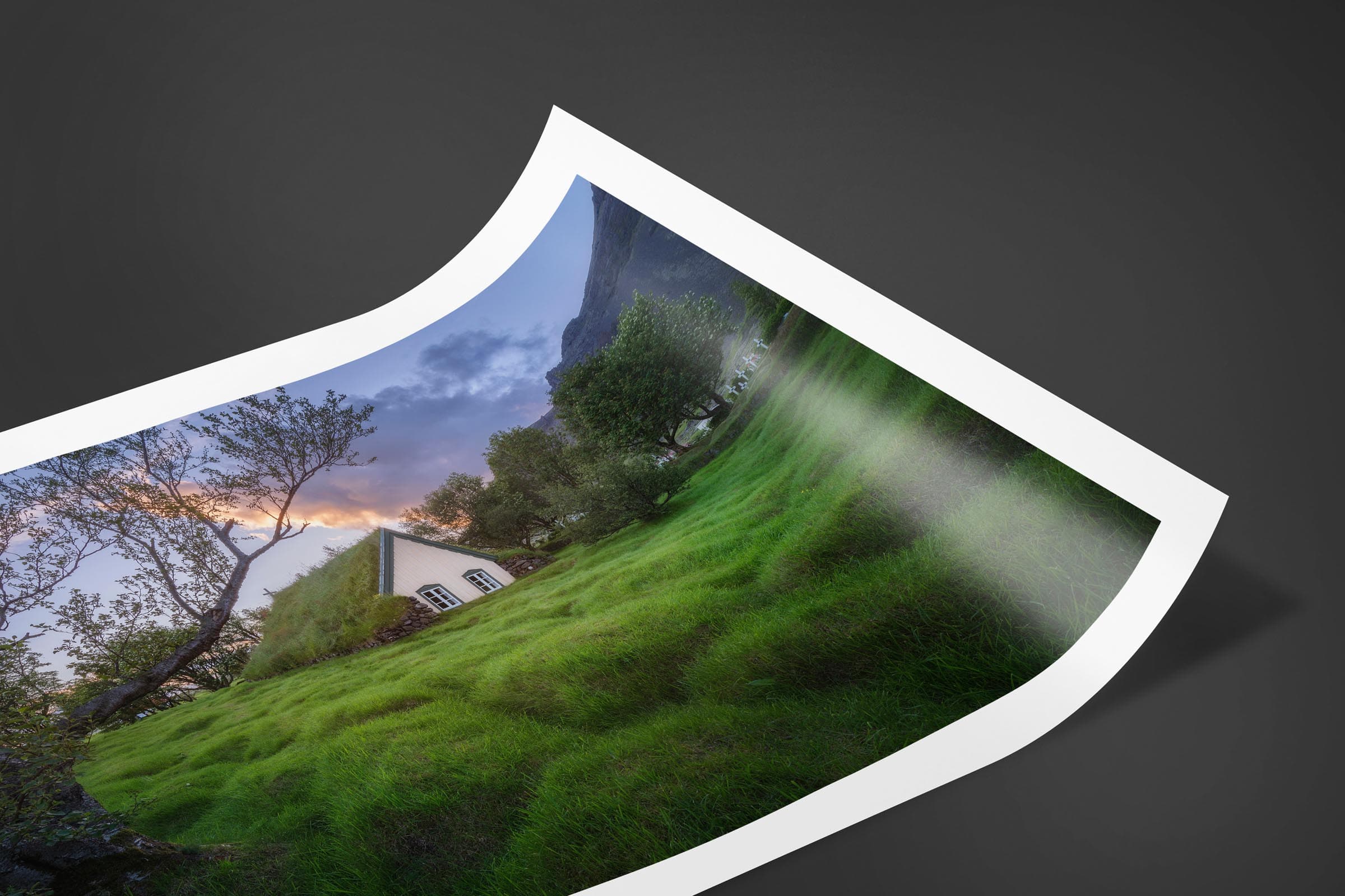 Fine art limited edition print of Hofskirkja Church in Hof, Iceland by Brent Goldman Photography