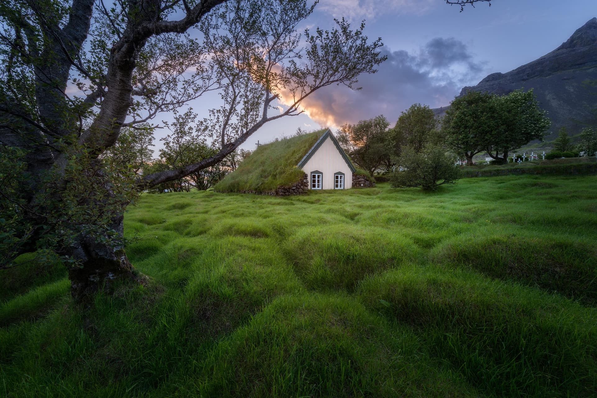 Photograph of Hofskirkja Church in Hof, Iceland by Brent Goldman Photography