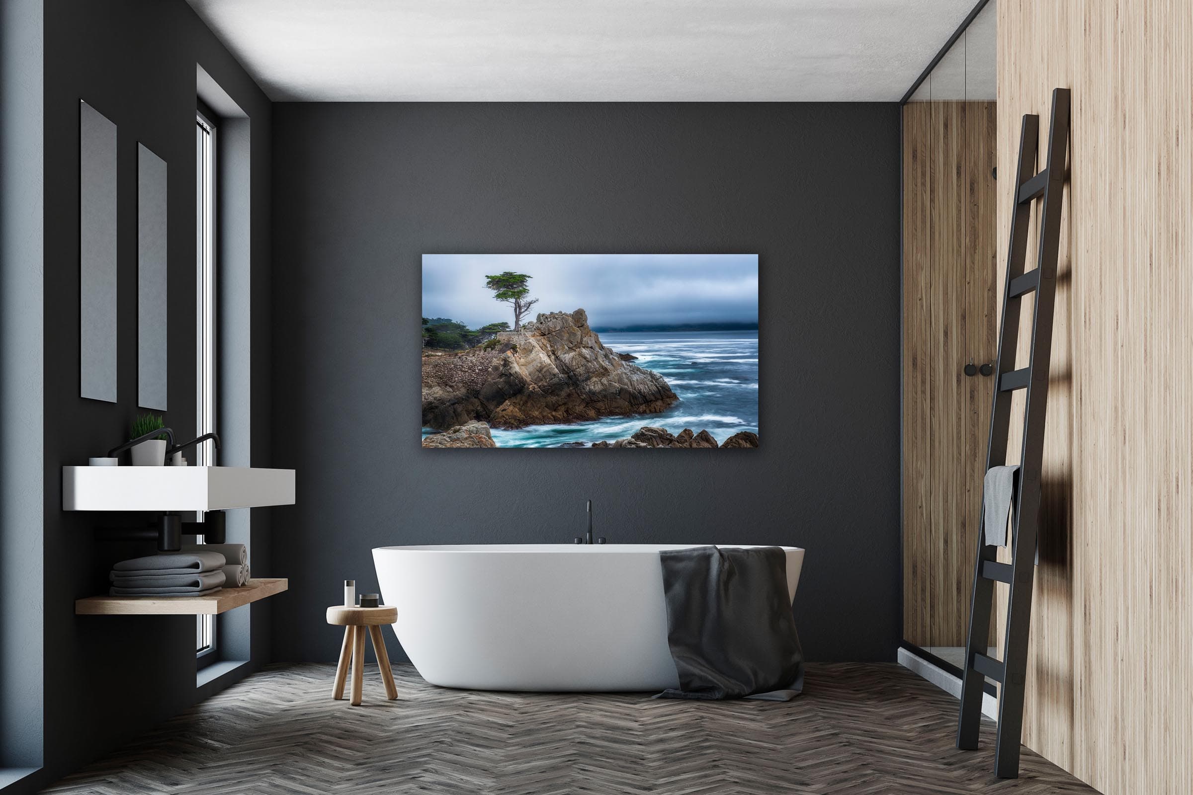 Wall art of Lone Cypress in Pebble Beach, California by Brent Goldman Photography