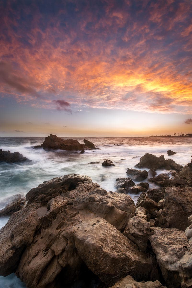 Photograph of Ocean Sunset in Huntington Beach, California by Brent Goldman Photography