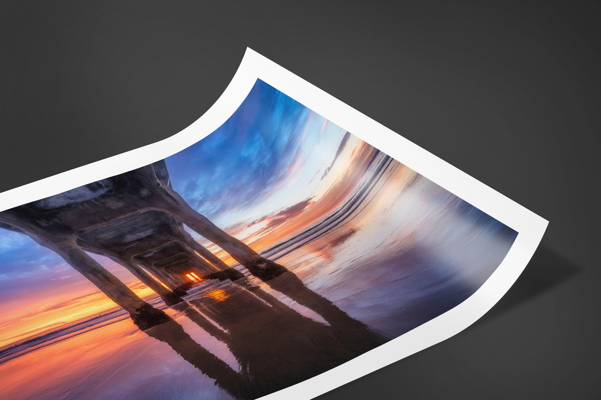 Fine art limited edition print of Manhattan Beach Pier in Manhattan Beach, California by Brent Goldman Photography