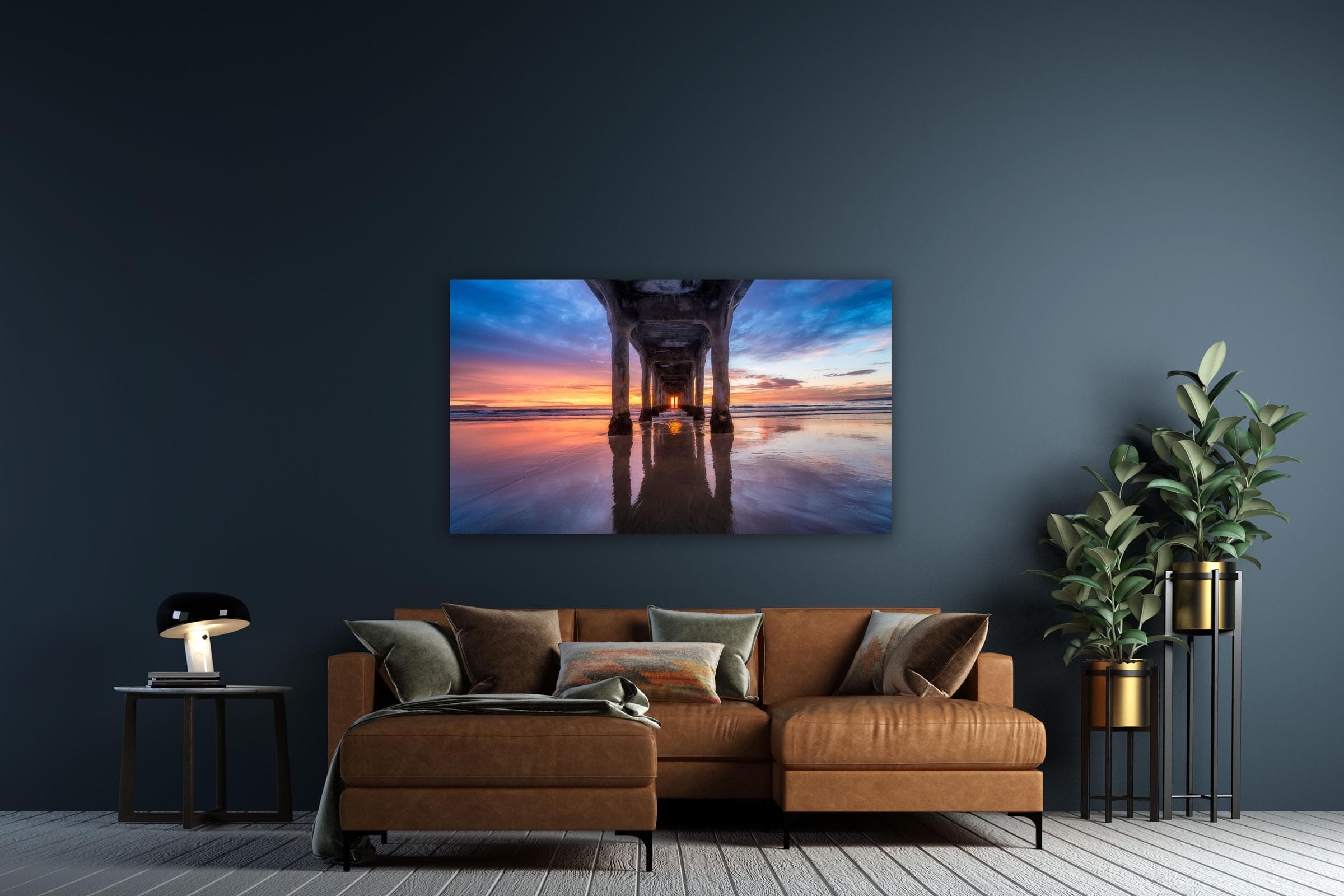 Wall art of Manhattan Beach Pier in Manhattan Beach, California by Brent Goldman Photography