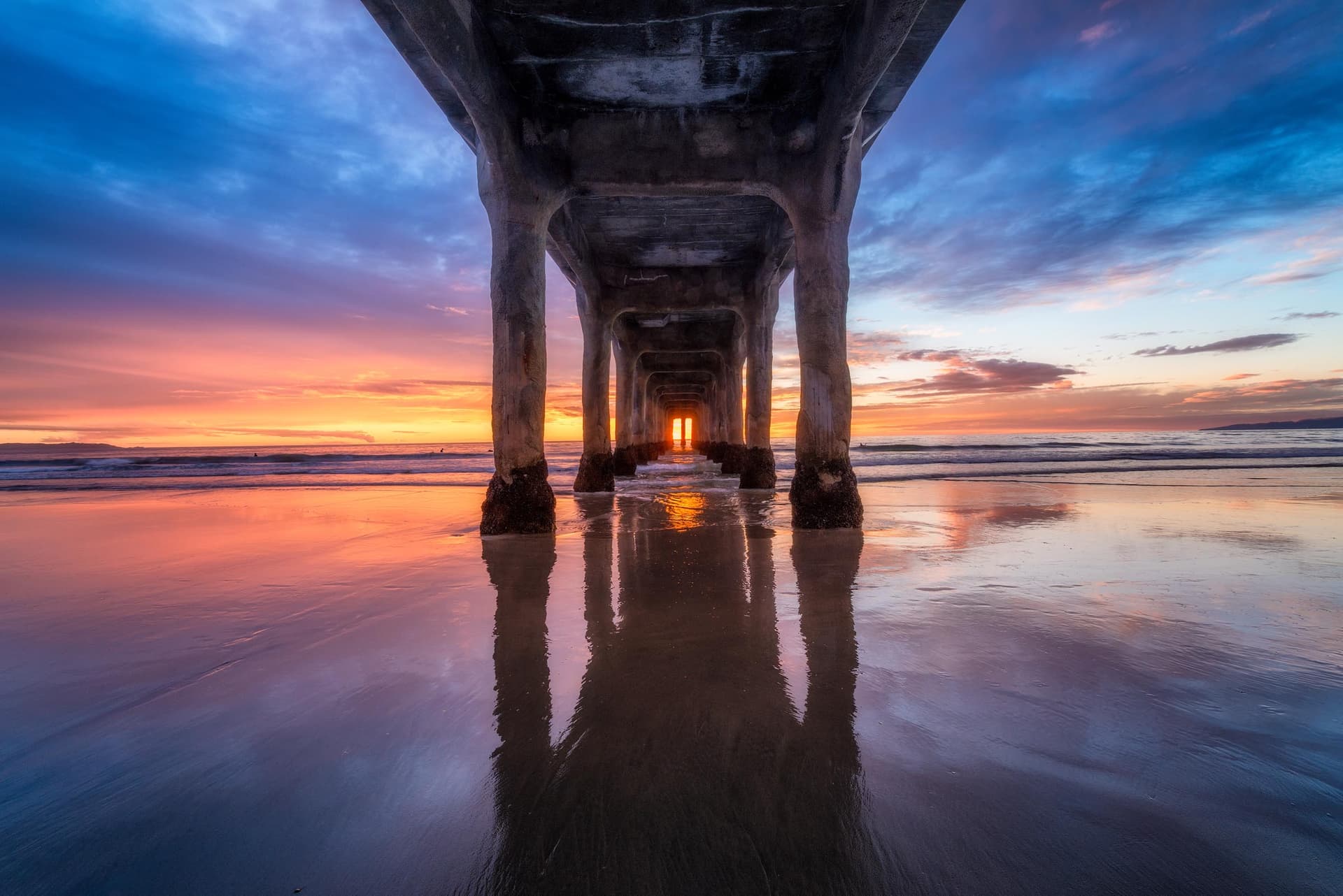 Photograph of Manhattan Beach Pier in Manhattan Beach, California by Brent Goldman Photography