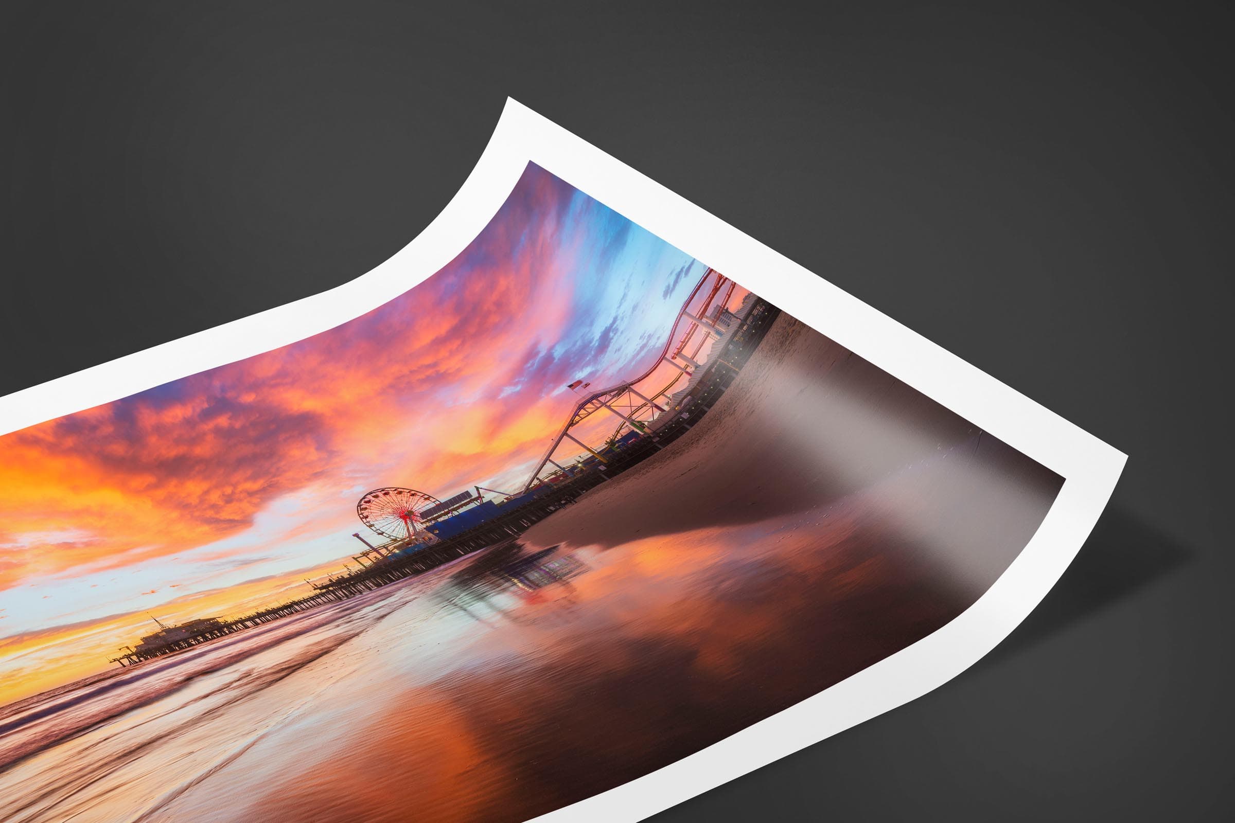 Fine art limited edition print of Santa Monica Pier in Santa Monica, California by Brent Goldman Photography