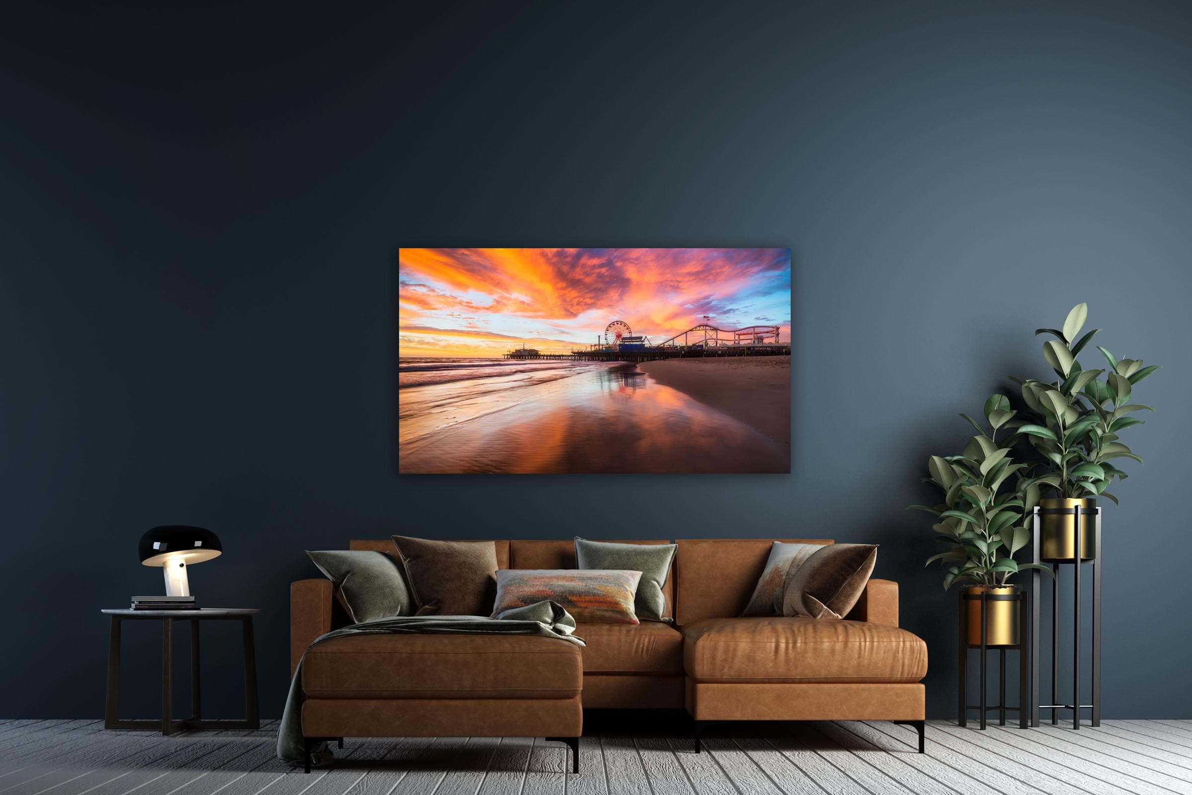 Wall art of Santa Monica Pier in Santa Monica, California by Brent Goldman Photography